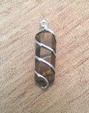 Tiger's Eye Wrapped Pendant - Sacral Chakra - Solar Plexus - Reiki - Capricorn - Energy Healing