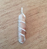 Sunstone Wrapped Pendant - Sacral Chakra - Reiki - Energy Healing