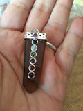 Smokey Quartz Chakra Pendant - Flat Pencil - Smoky Quartz - Energy Healing - Reiki