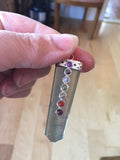 Fluorite Chakra Pendant - Flat Pencil - Third Eye - Sixth Chakra - Heart Chakra - Reiki - Energy Healing