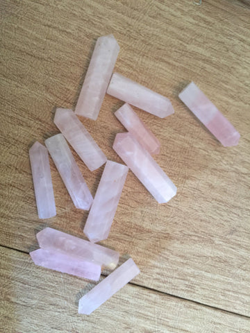 Rose Quartz Single Terminated Points - Heart Chakra - Energy Healing - Reiki - 4th Chakra - Love