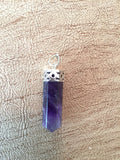 Amethyst Cap Pendant - Third Eye - Sixth Chakra - Reiki - Energy Healing