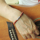 Men's Women Red Jasper Stone Adjustable Braided Bracelet 925 Sterling Silver Dragon Charm DiyNotion BR790