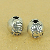 925 Sterling Silver CH Bead Vintage Celtic WSP493 Wholesale: See Discount Coupons in Item Details