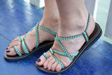 Woven Cotton Sandals Handmade Braided Sandals Water Resistant Sandals Handmade Sandals Sexy Sandals Boho Sandals Unique Sandals