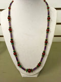 Amethyst - Malachite - Carnelian - Aventurine Necklace