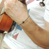 Men's Women Red Tiger Eye Adjustable Braided Bracelet 925 Sterling Silver Handmade BeadsDiyNotion BR829