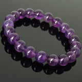 Men's Women Natural Amethyst Bracelet Grade AA Healing Gemstone Crystal Healing DiyNotion BR980