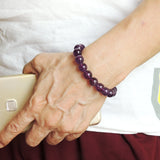 Men's Women Natural Amethyst Bracelet Grade AA Healing Gemstone Crystal Healing DiyNotion BR980