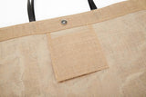 Burlap Sequin Reindeer Tote