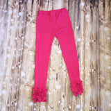 Hot Pink Icing Ruffle Leggings