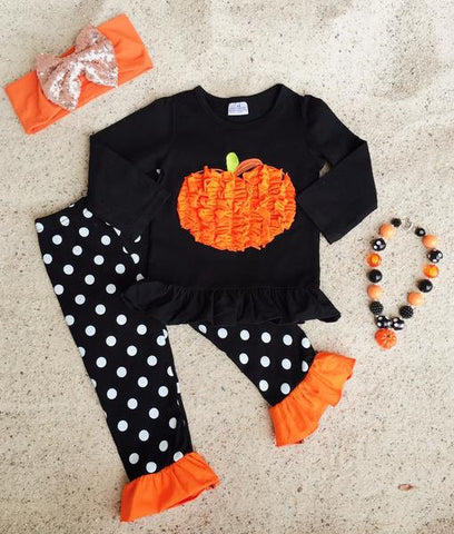 Ruffle Pumpkin Pant Set