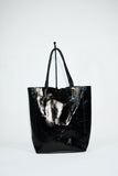 Leather Bag Leather Tote Bag Patent Black Italian Leather Tote Bag Leather Shopper Leather Hobo Bag Leather Travel Bag Everyday Tote Italian