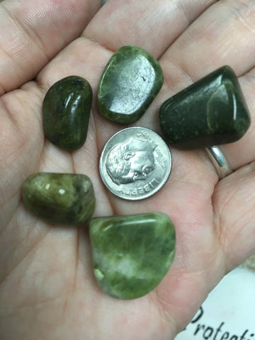 Vesuvianite Tumbled Small Idocrase - Heart Chakra - Reiki - Energy Healing