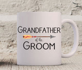 Grandmother of the Groom Mug, Grandfather of the Groom Gift Mug Set of Two, Wedding Mug, Coffee Mug, Wedding Party Gift, Coffee Cup Two Mugs