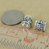 925 Stamp Sterling Silver Mantra OM Bead Vintage Buddhism Meditation Jewelry Making Wholesale Retail WSP438