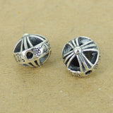 2 PCS 925 Sterling Silver Cross Beads Vintage Celtic Jewelry Making Wholesale Retail WSP440X2