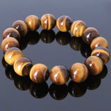 Handmade  Brown Tiger Eye Bracelet Healing Gemstone Men's Jewelry DiyNotion BR052