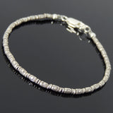 Men's Women 925 Sterling Silver Bracelet Handmade Beads from Thailand DiyNotion Handmade BR863