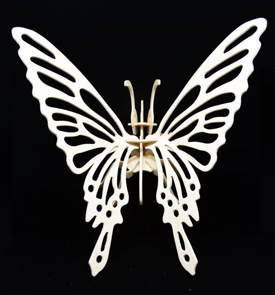 3D Wooden Jigsaw Puzzle Bufferfly Pattern Children Educational Wood Craft Puzzles Eco-Friendly Toy DIY Kit for Child Easter Gift for Kids