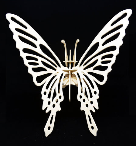 3D Wooden Jigsaw Puzzle Bufferfly Pattern Children Educational Wood Craft Puzzles Eco-Friendly Toy DIY Kit for Child Easter Gift for Kids