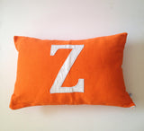 Throw pillows orange, Monogram holiday pillows, Halloween Decor, Orange pillows, Orange soda pillows