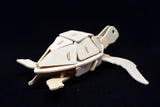 3D Wooden Jigsaw Puzzle Sea Turtle Pattern Children Educational Wood Craft Puzzle Eco-Friendly Toy Kit for Child Easter Gift for Kids