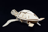 3D Wooden Jigsaw Puzzle Sea Turtle Pattern Children Educational Wood Craft Puzzle Eco-Friendly Toy Kit for Child Easter Gift for Kids
