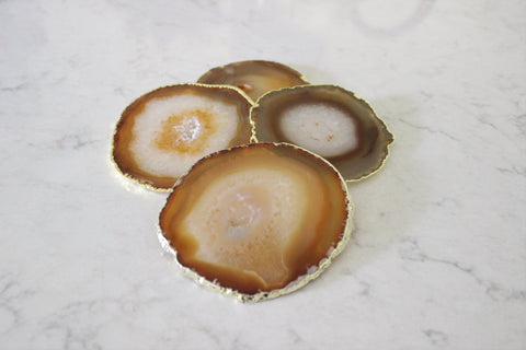 Natural Agate Coasters