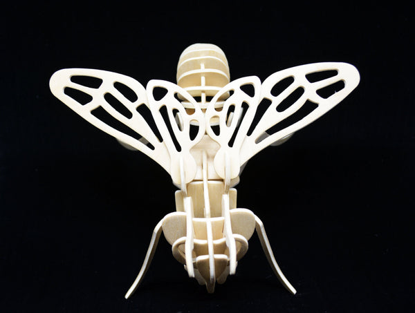 3D Wooden Jigsaw Puzzle Fly Pattern Children Educational Wood Craft Puzzles Eco-Friendly Toy Kit for Child Birthday Gift for Kids