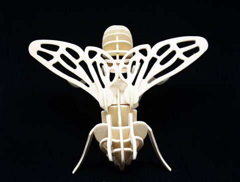 3D Wooden Jigsaw Puzzle Fly Pattern Children Educational Wood Craft Puzzles Eco-Friendly Toy Kit for Child Birthday Gift for Kids