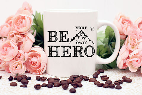 Hero Mug, Inspirational Coffee Mug, Be Your Own Hero, Motivational Mug, Custom Coffee Mug, Gift For Co-Worker, Mug Quote, Gift