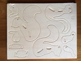 3D Wooden Jigsaw Puzzle Squirrel Pattern Children Educational Wood Craft Puzzle Eco-Friendly Toy Kit for Child Easter Gift for Kids