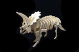 3D Wooden Jigsaw Puzzle Triceratops Pattern Children Educational Wood Craft Puzzle Eco-Friendly Toy Kit for Child Easter Gift for Kids
