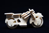3D Wooden Jigsaw Puzzle Motor Bicycle Pattern Children Educational Wood Craft Puzzles Eco-Friendly Toy Kit for Boy Gift for Kids