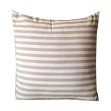 Personalized Vintage Decorative Pillows, Neutral Pillows, Stripes euro pillows, Beige Cream Pillows, Vintage Shams, 16, 18, 20, 22, 24, 26