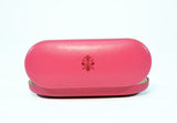 Leather Glasses Slim Case Pink Hard Eyeglasses Case Sunglass Case Italian Leather Glasses Case Gift For Him and Her Made in Italy