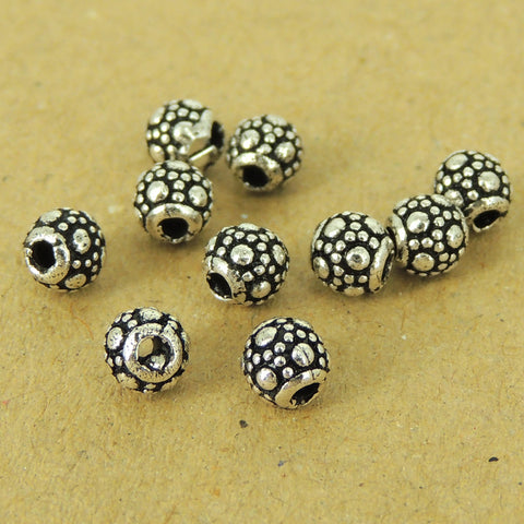 10 PCS 925 Sterling Silver Barrel Beads Vintage WSP444X10 Wholesale: See Discount Coupons in Item Details