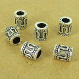 6 PCS 925 Sterling Silver Barrel Beads Vintage Celtic WSP448X6 Wholesale: See Discount Coupons in Item Details