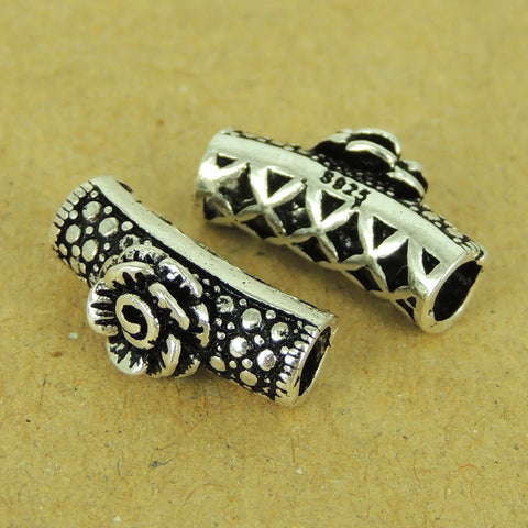 925 Stamp Sterling Silver Rose Charm Vintage Jewelry Making Wholesale Retail WSP451