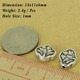 925 Stamp Sterling Silver Lotus Bead Vintage Celtic WSP455 Wholesale: See Discount Coupons in Item Details