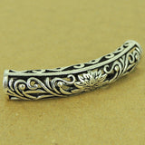 925 Sterling Silver Lotus Charm Vintage Celtic WSP464 Wholesale: See Discount Coupons in Item Details