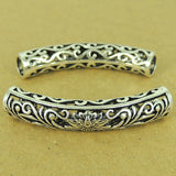 925 Sterling Silver Lotus Charm Vintage Celtic WSP464 Wholesale: See Discount Coupons in Item Details