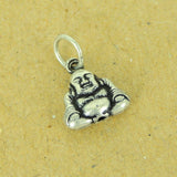 2 PCS 925 Sterling Silver Buddha Pendant Vintage Protection WSP467X2 Wholesale: See Discount Coupons in Item Details