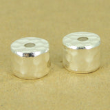 925 Sterling Silver Barrel Bead Vintage Jewelry Making WSP470 Wholesale Retail