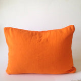 Halloween Pillows, Hallowen Decor, Orange Sofa pillows, Orange Throw Pillows, Holiday Pillows with words