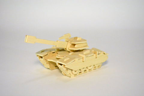 3D Wooden Jigsaw Puzzle Tank Pattern Educational Wood Craft PuzzlesEco-Friendly Toy Kit for Child Easter Gift for Kids Puzzle di Legno 3D