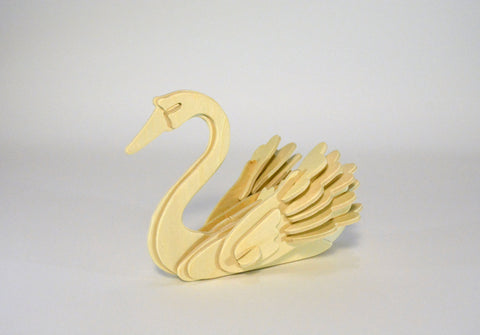 3D Wooden Jigsaw Puzzle  Swan Pattern Educational Wood Craft Puzzle Eco-Friendly Toy Kit for Child Easter Gift for Kids Puzzle Di Legno