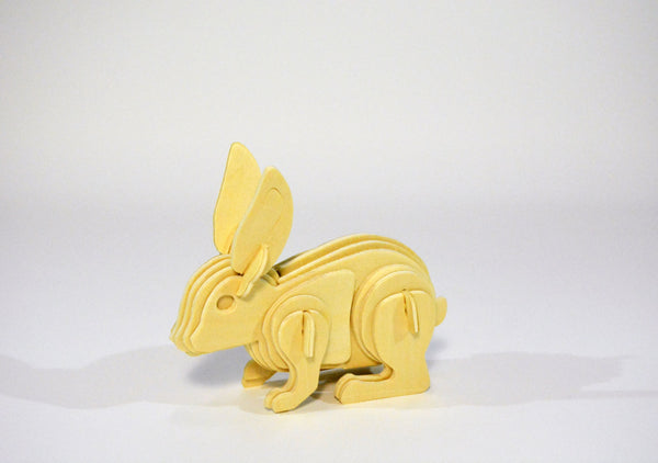 3D Wooden Jigsaw Puzzle  Rabbit Pattern Educational Wood Craft Puzzle Eco-Friendly Toy Kit for Child Easter Gift for Kids Puzzle Di Legno