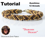 Kumihimo tutorial pattern 12 strands pattern